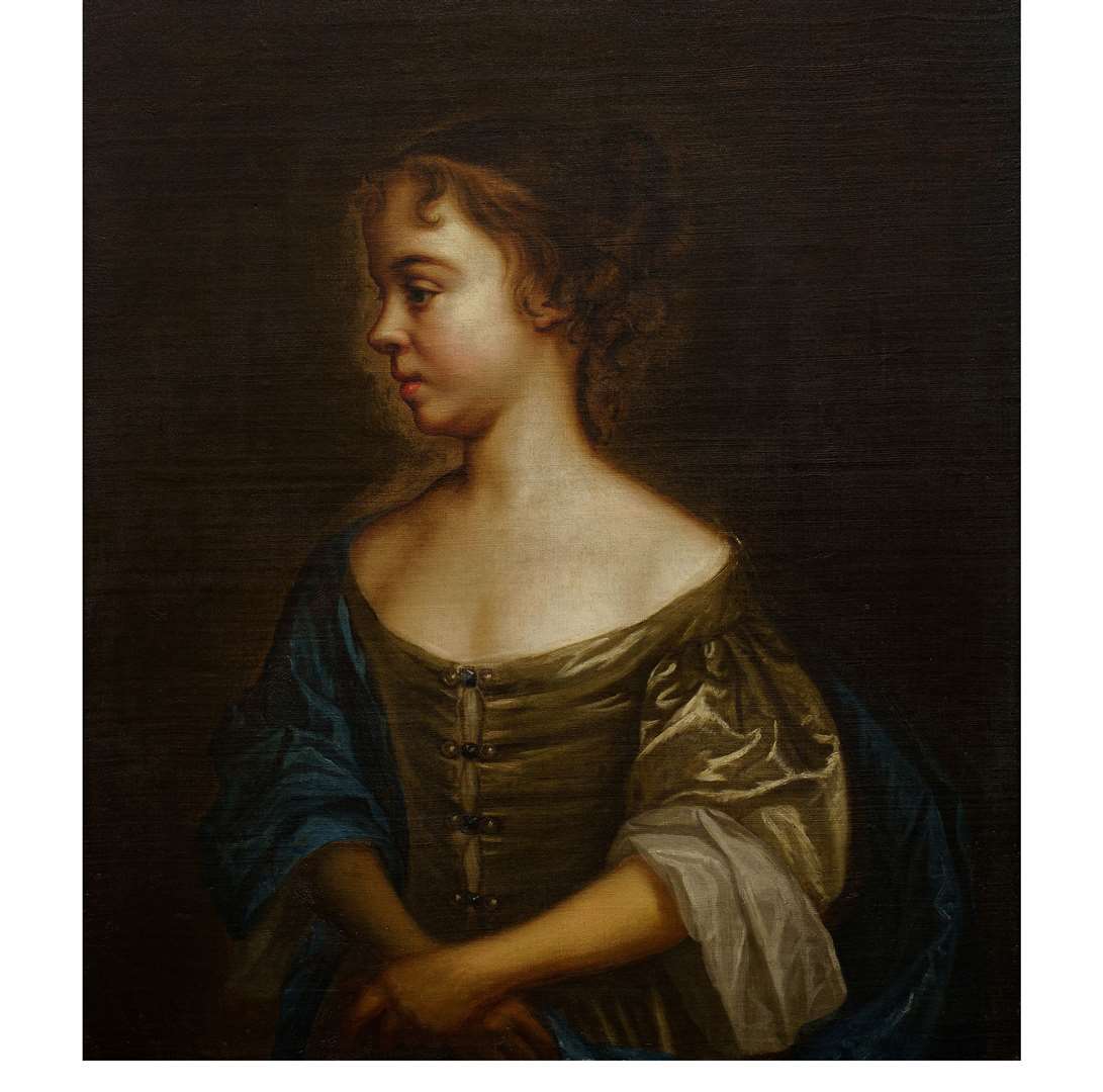 Unknown girl in profile by Mary Beale. Picture Moyses Hall Museum