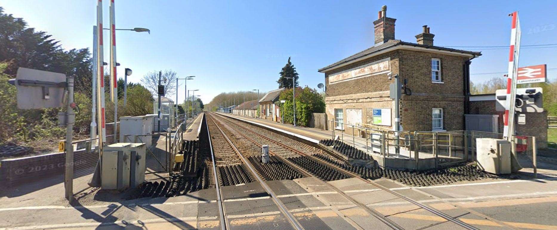 Lakenheath is the least used station in Suffolk, with 562 entries and exits in the last period. Picture: Google Maps