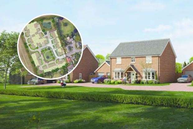 The plans near Tuddenham St Martin could see it grow. Pictures: East Suffolk Council/Bennett Homes