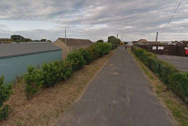 Several people have been evacuated from Pakefield Holiday Park near Lowestoft as the road collapses onto the beach. Picture: Google Street View