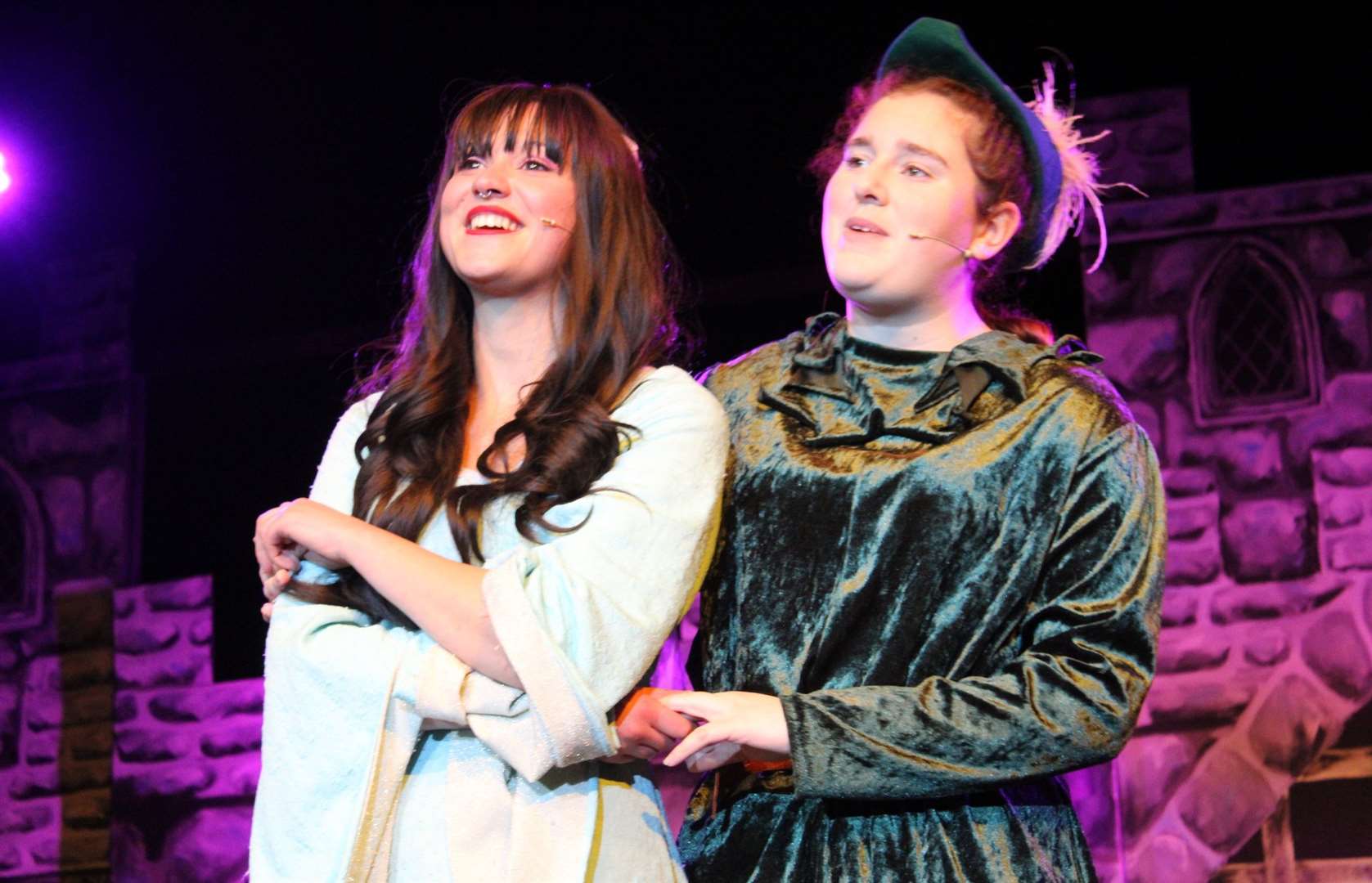 Robin Hood (Ella Rowsell) and Maid Marion (Lara Gray) in Robin Hood.Submitted picture
