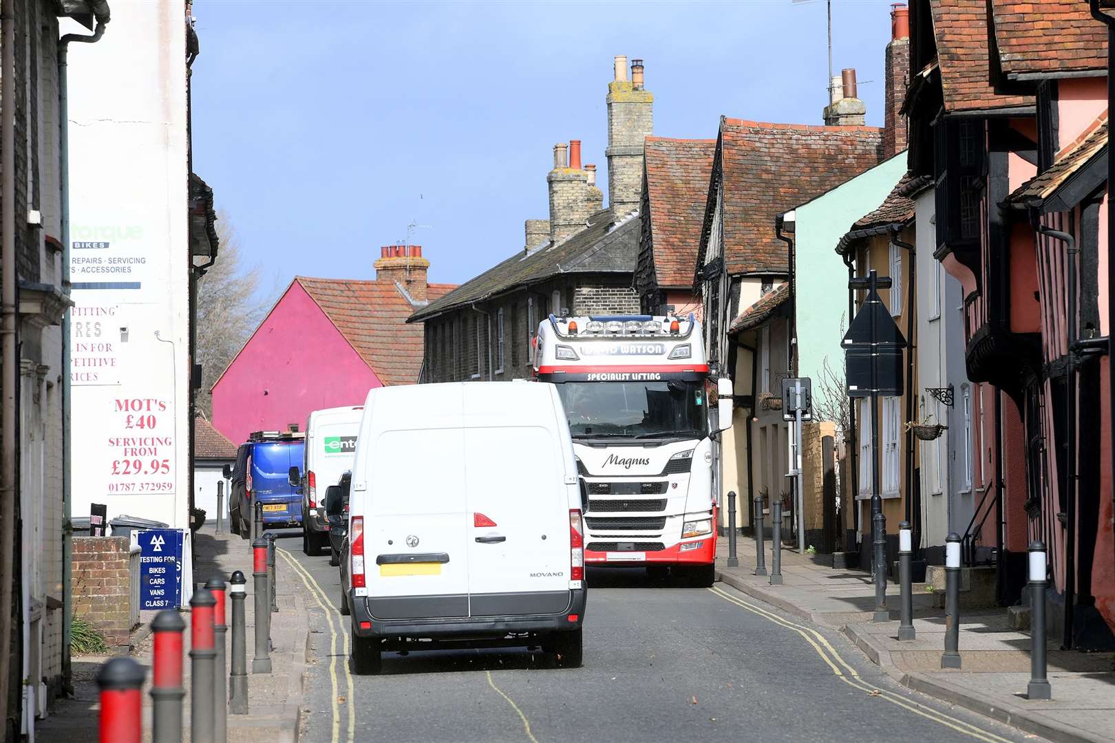 Steve Hall wants to see HGV traffic use the A12 in order to avoid Sudbury’s narrow streets.