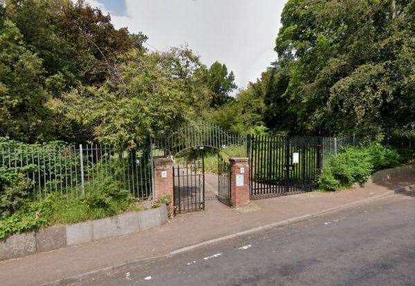 The entrance to Belle Vue Park in Sudbury. Picture: Google Maps