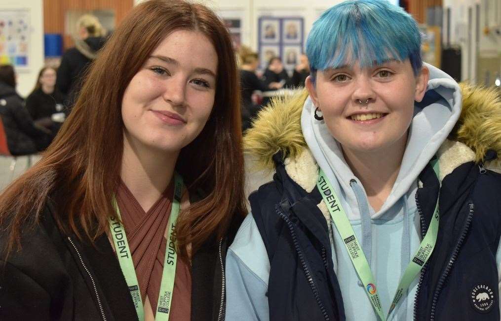 Summer Winstone and Charlie Miller enjoyed attending this event to find out more about their future options. Picture: Supplied by Eastern Education Group