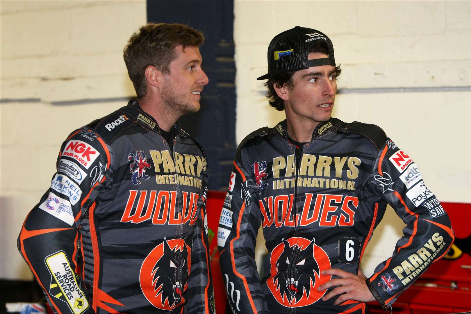 Wolves pairing Ryan Douglas, left, and Zach Cook. The Wolves are at Foxhall this week. Picture: Phil Hilton