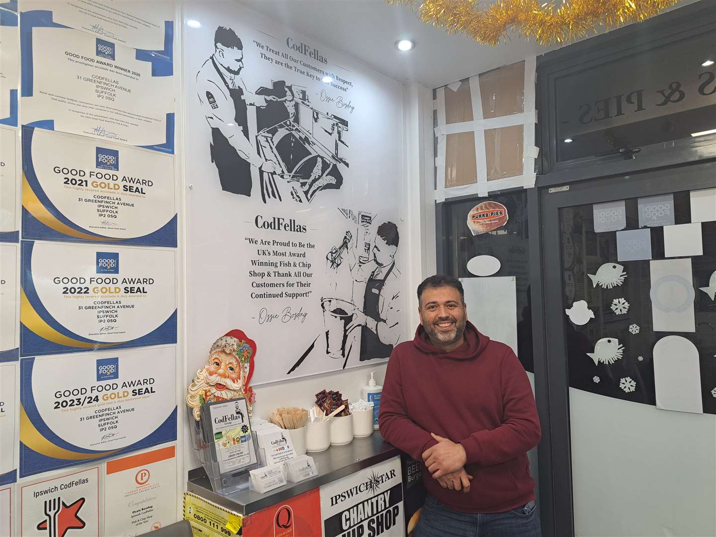 Ozzie's determination has seen his chippy win numerous awards, and claims it is the UK's most award-winning fish and chip shop. Picture: Ash Jones