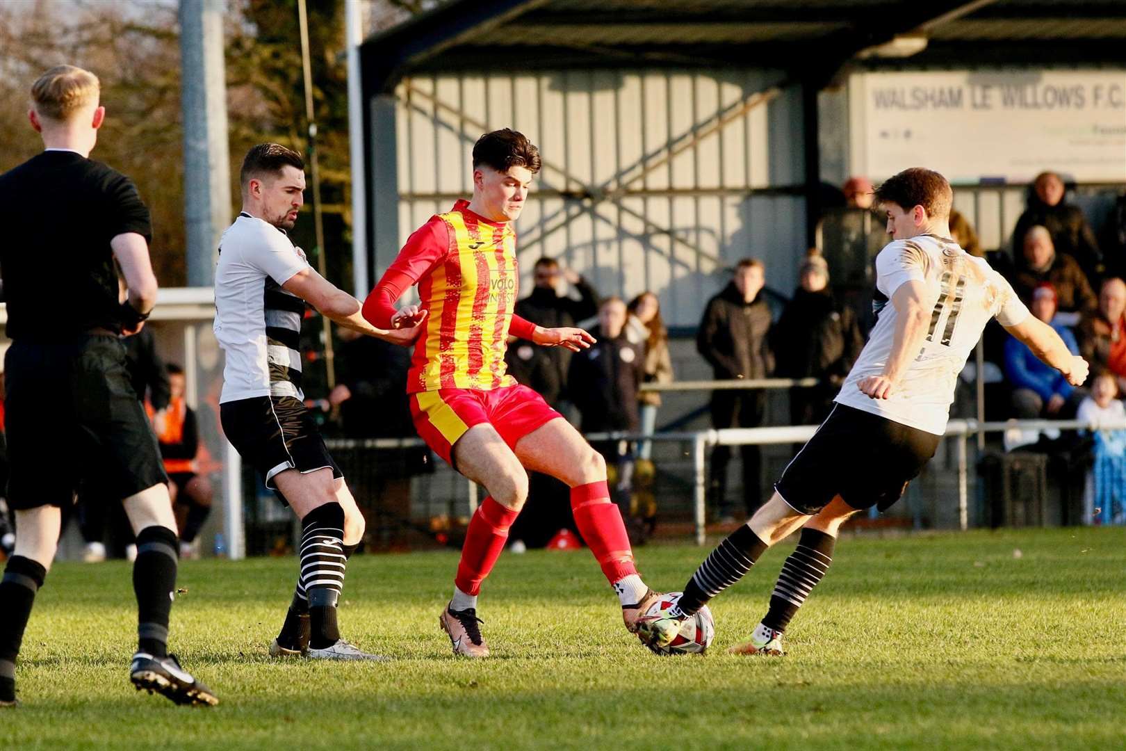 Charlie Norman in action as Walsham-le-Willows host Tilbury Picture: Mark Bullimore