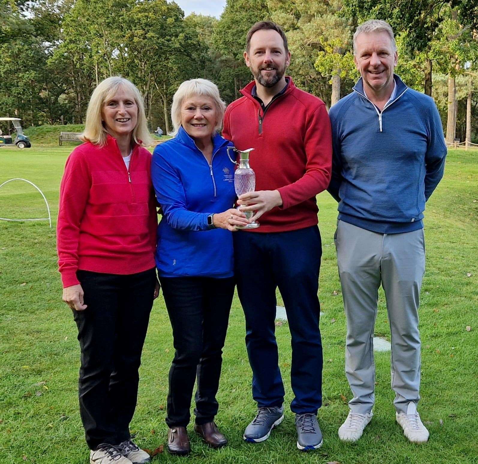 Janet Dickson & Vicki Smith lost the Millennium Challenge at Thetford to Jason Huggins& Kevin Cooke Picture: Gill Welham
