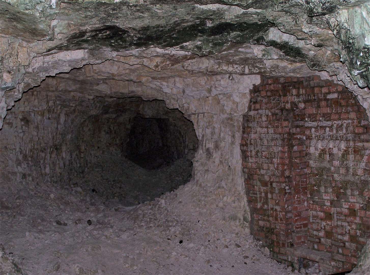 Underground in the chalk mines