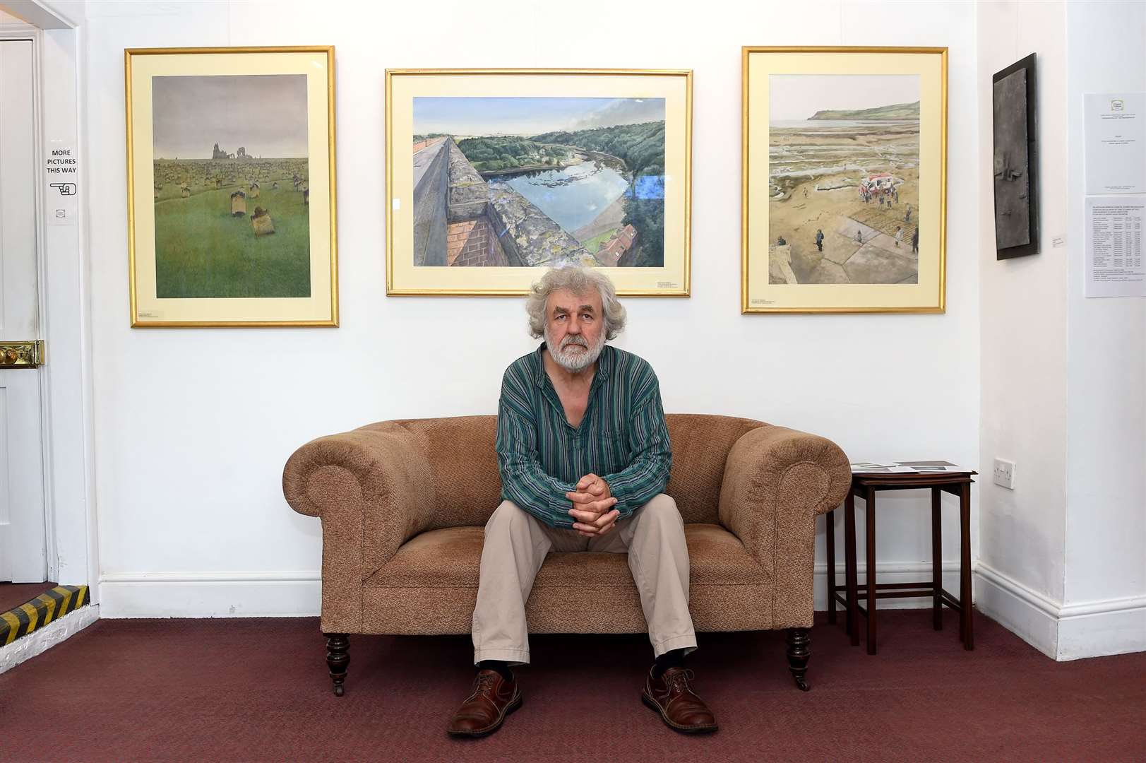 Chappel Galleries has reopened to the public after being closed during lockdown to showcase a coastal scenes watercolours exhibition with a range of sculptures...Pictured: Wladyslaw Mirecki...PICTURE: Mecha Morton.... (37033010)