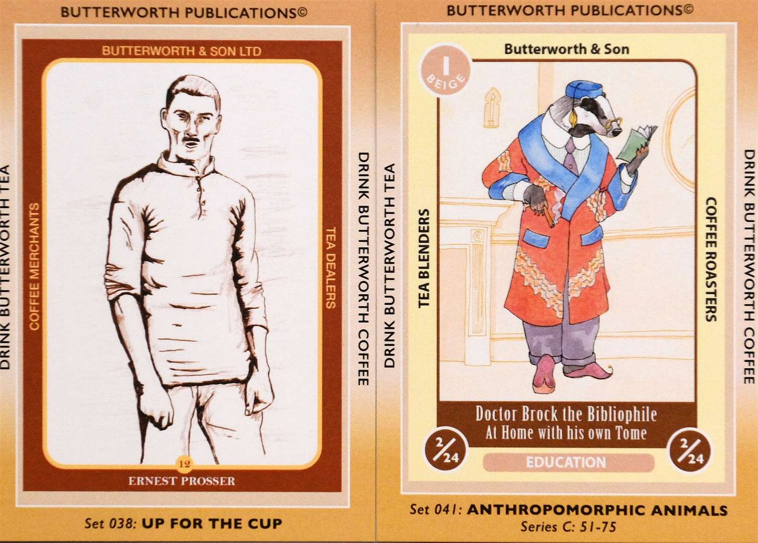 Up For The Cup is one from a set of storytelling cards while Anthropomorphic Animals was educational