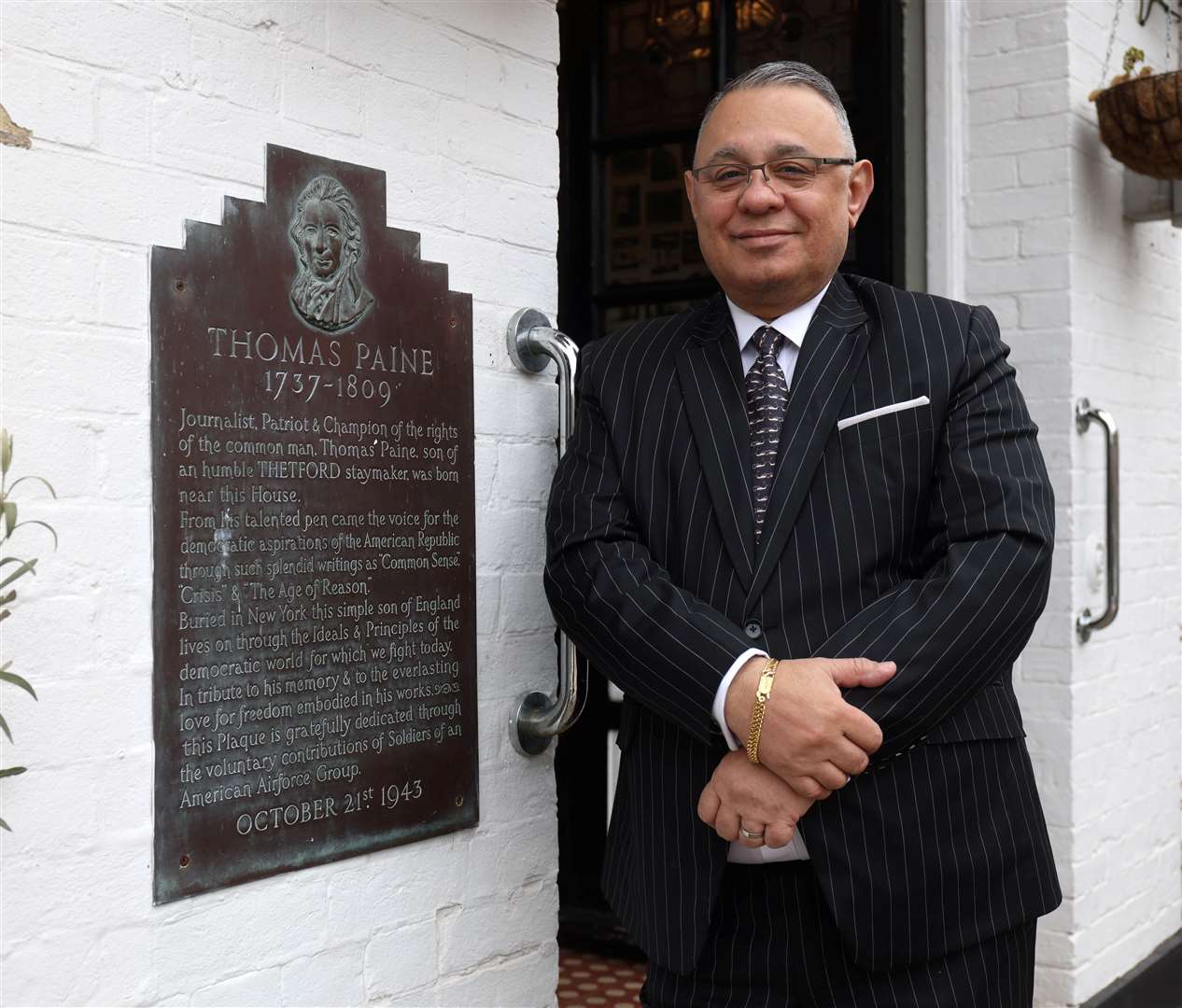 Gez Chetal, owner of The Thomas Paine Hotel in Thetford. Picture: Rich Marsham
