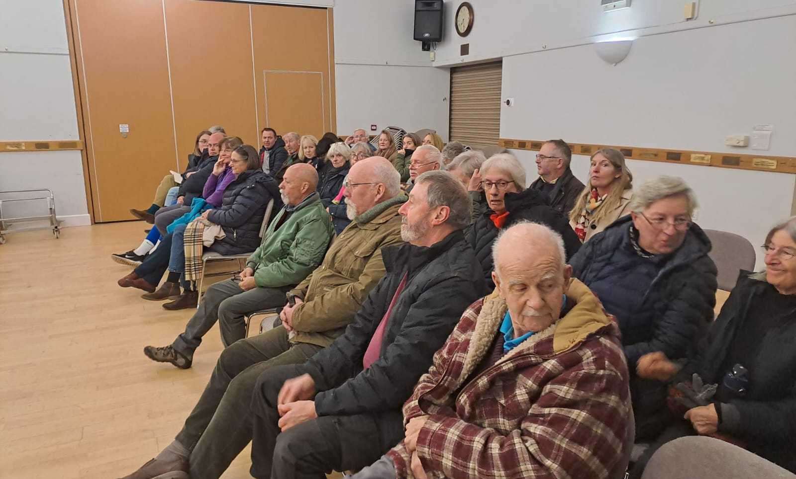 The Brandeston Parish Council meeting had a healthy public attendance. Picture: Ross Waldron