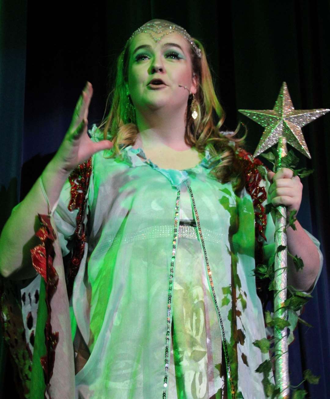 The Enchantress of the Forest (Iona Griffey) in a scene from Robin Hood, the latest panto by The Centre Stage Company.Submitted picture