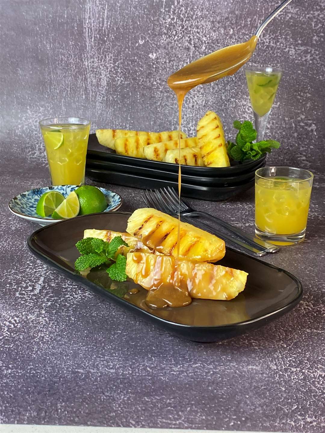 Miso toffee pineapple