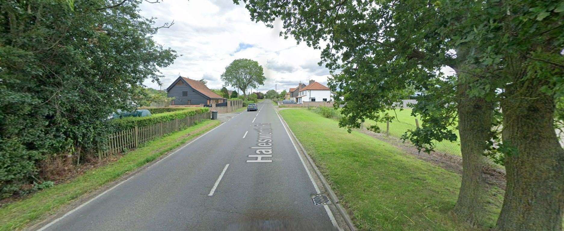 Emergency services are currently attending a serious crash between a pedestrian and a car in Ilketshall St Lawrence, near Beccles. Picture: Google Maps