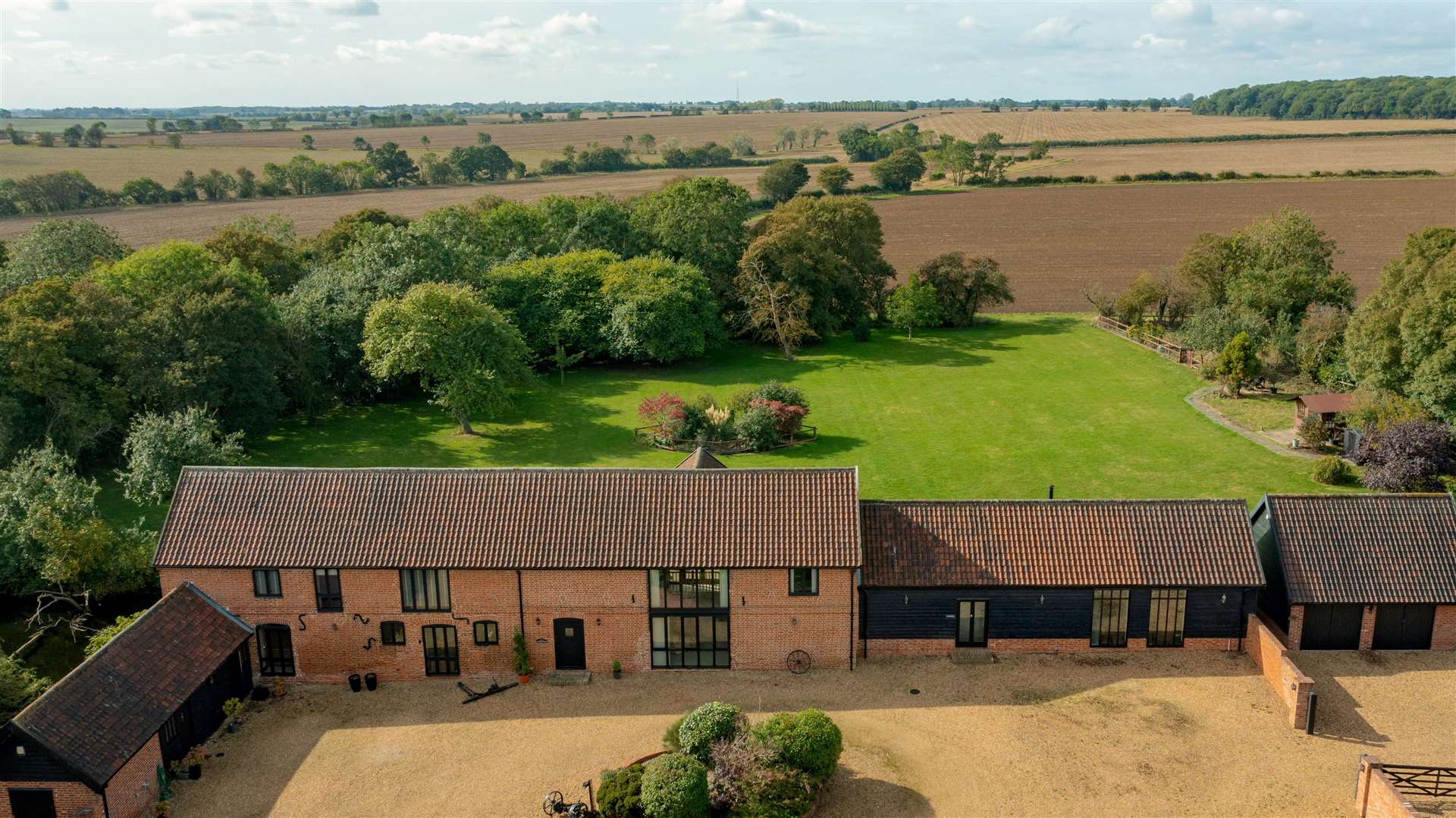 Six-bedroom Warren Barn is now available on the market. Pictures: Savills