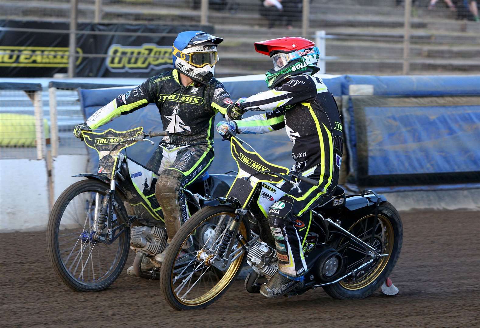 Danyon Hume and Jason Doyle celebrate. Can the Witches win the KO Cup next week? Picture: Phil Hilton