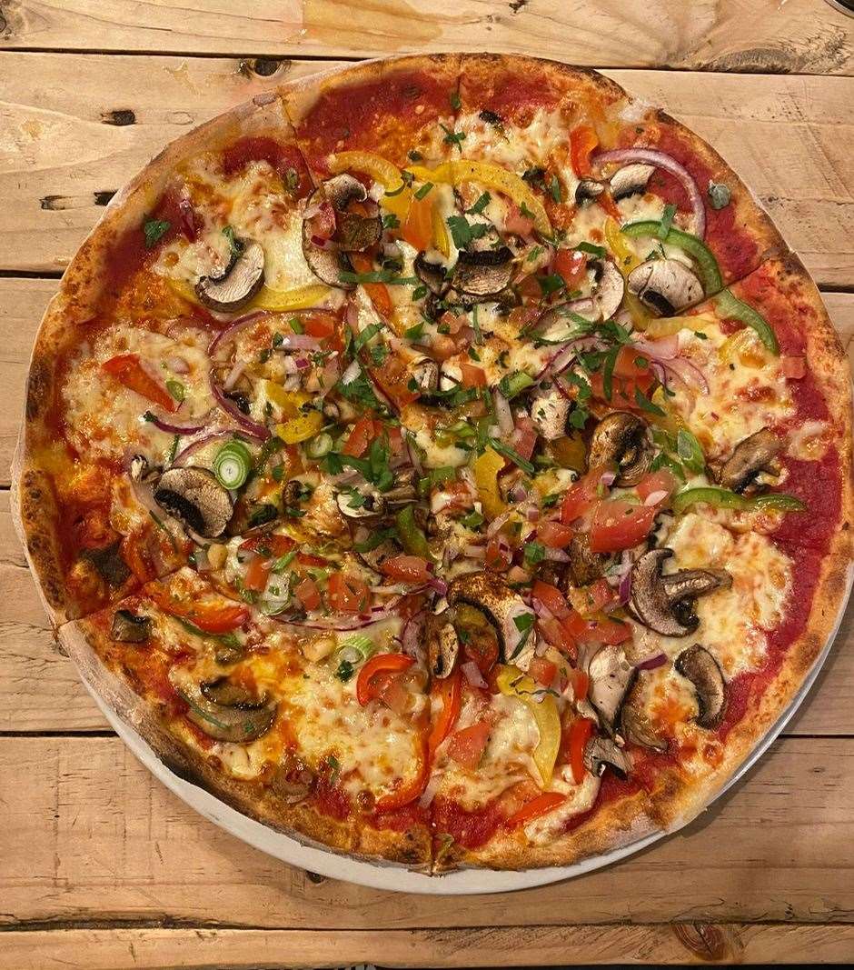 Tex Mex pizza at Verve, Bury St Edmunds. Picture: Lucy Alfred