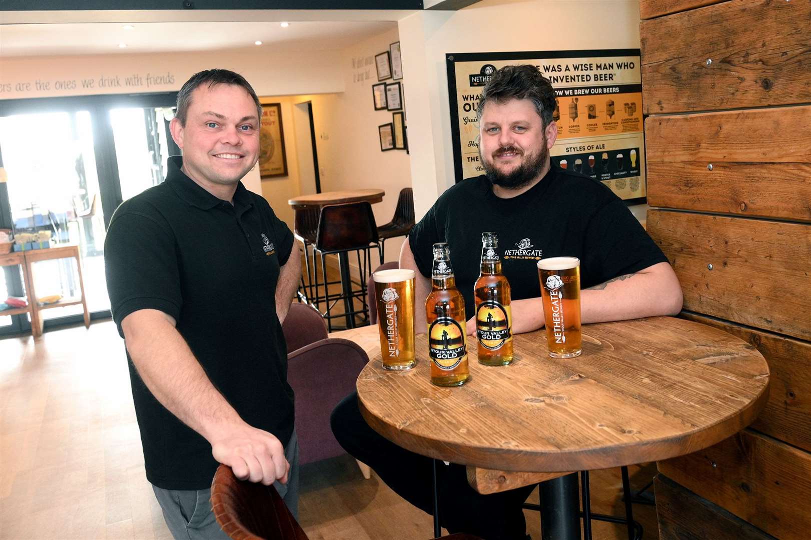 General manager Rob Crawford and Head Brewer Ian Carson. Picture: Mecha Morton