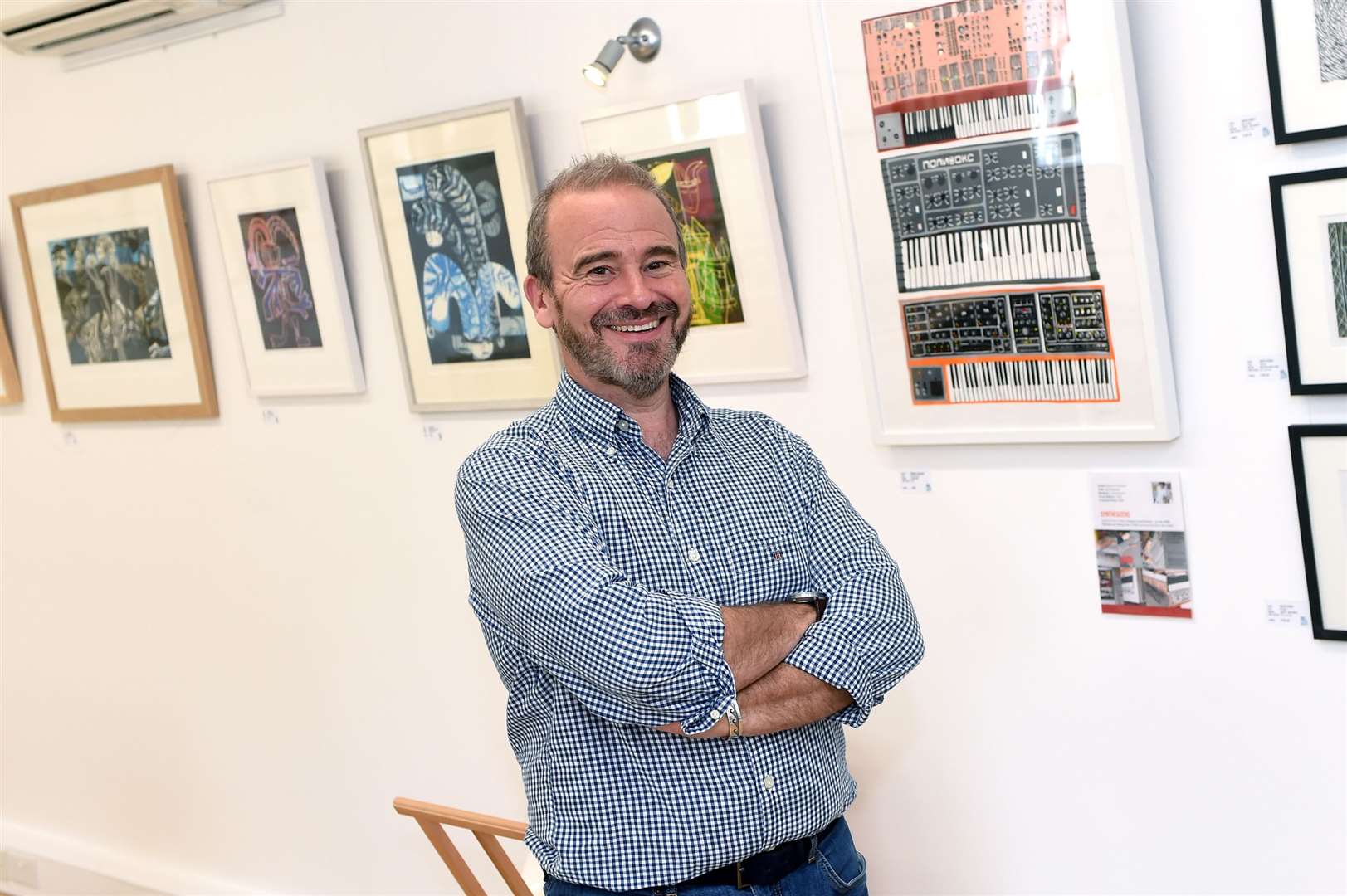The Mill Tye Gallery recently reopened to the public and is encouraging people to pledge their support to budding artists by visiting the venue...Pictured: Gallery owner Peter Ramsey ....PICTURE: Mecha Morton. (39823699)