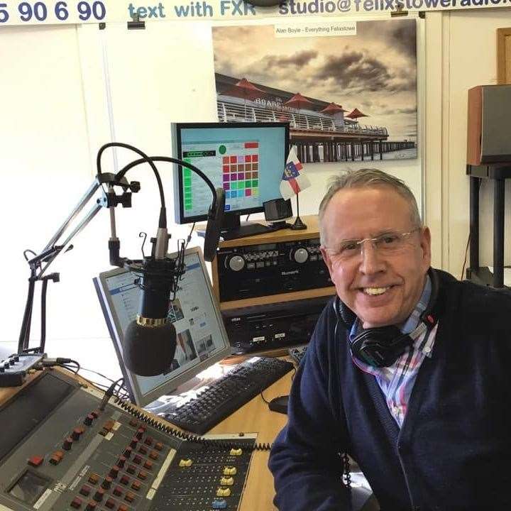 Rob Dunger enjoying his time in the studio. Picture:Submitted