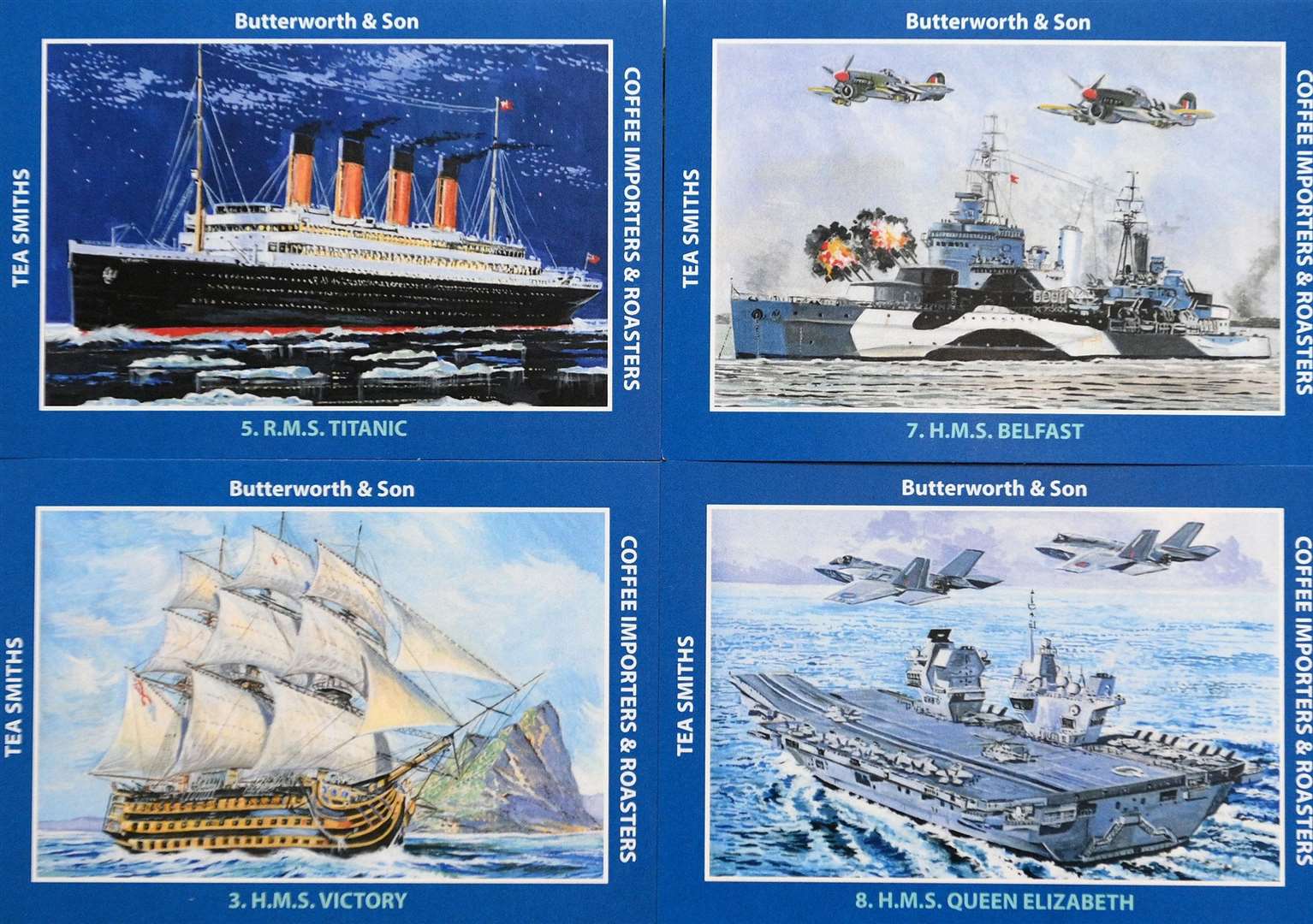A set featuring ships