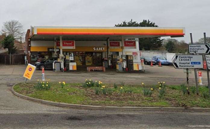 The Shell service station which was held-up last month