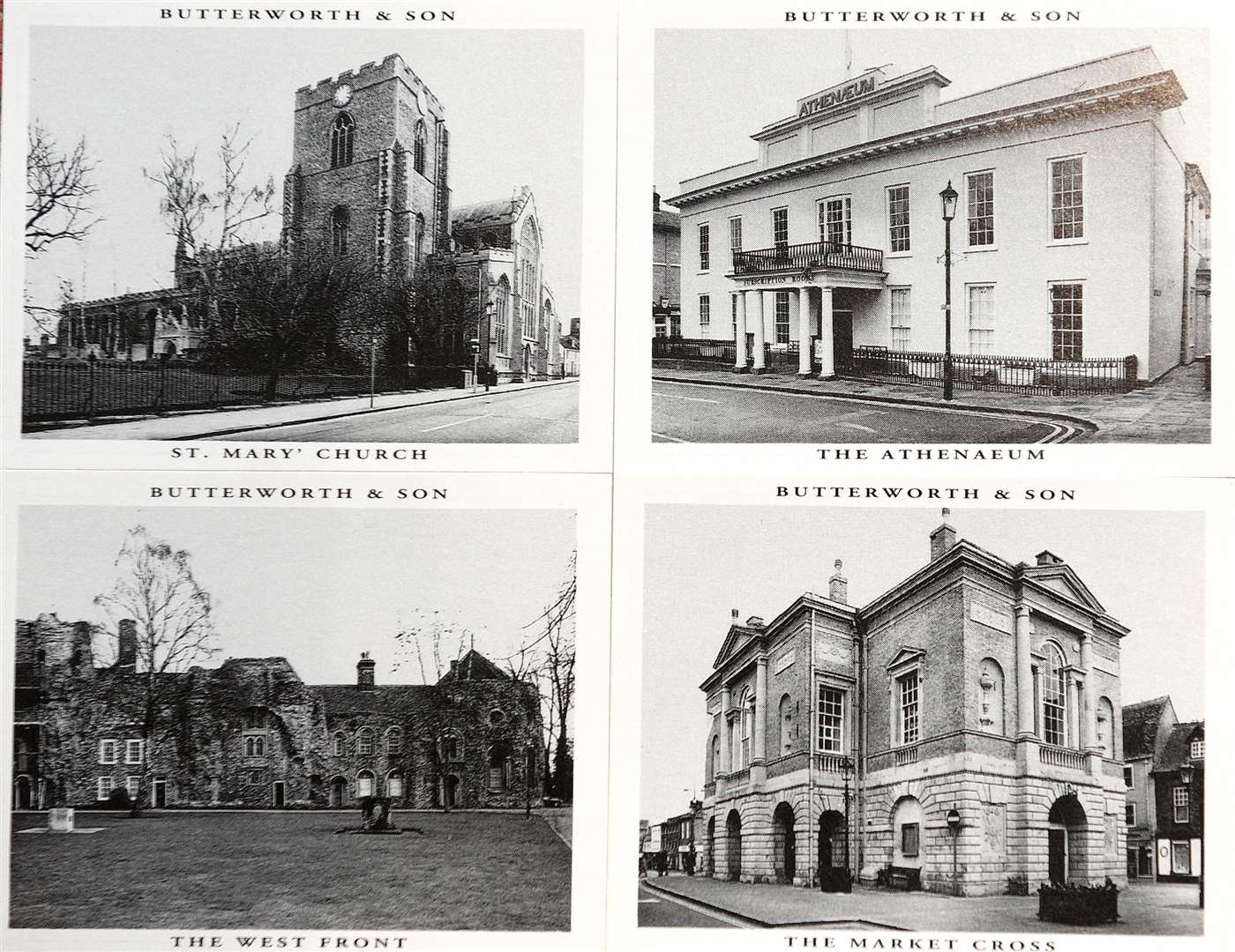 The very first set of cards featured photographs of Bury St Edmunds