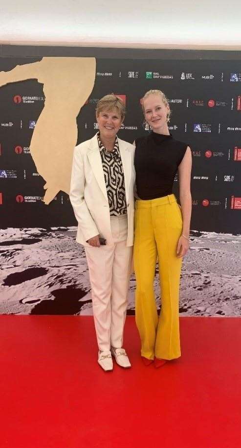 Catherine and Rosy at the Venice Film Festival. Picture: Joanne Thompson