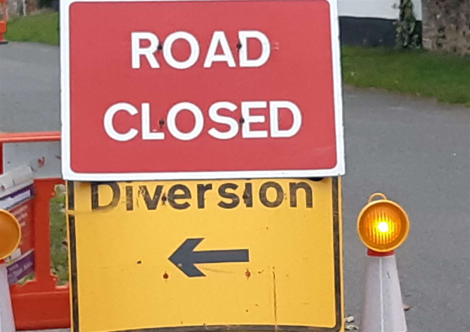 Suffolk roadworks, diversions and closures.