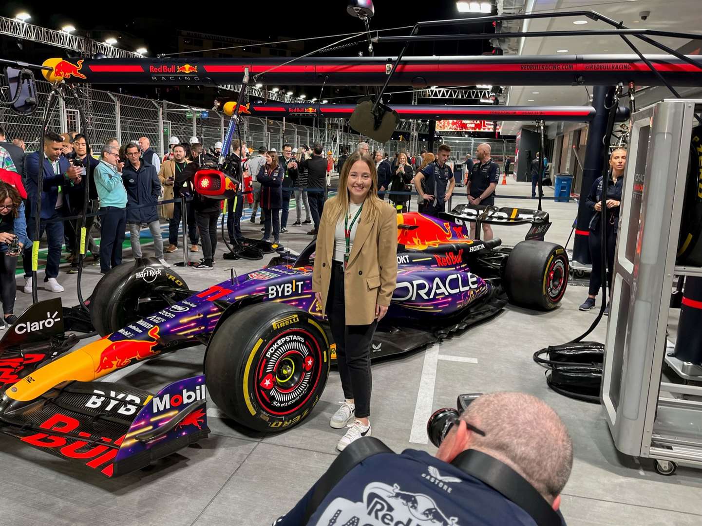 Lindsay Palmer won a competition to create a design for a Formula One car for the Las Vegas Grand Prix last month. Picture: Lindsay Palmer