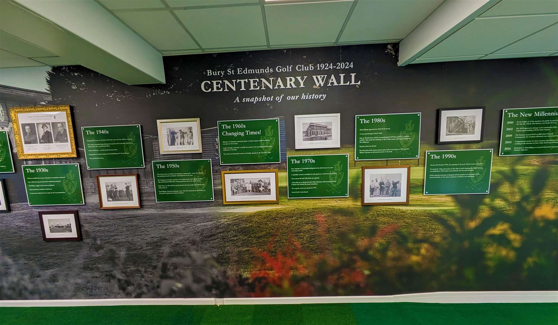 Bury St Edmunds' Centenary Wall was unveiled this week Picture: Simon Byford