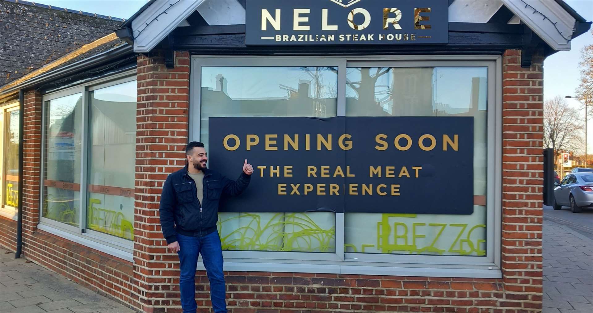 Cezar Silva outside his new Newmarket steak house which is set to open soon