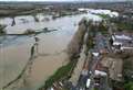 Aerial photos reveal flood devastation near Suffolk town