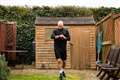 Former athlete completes marathon in his back garden