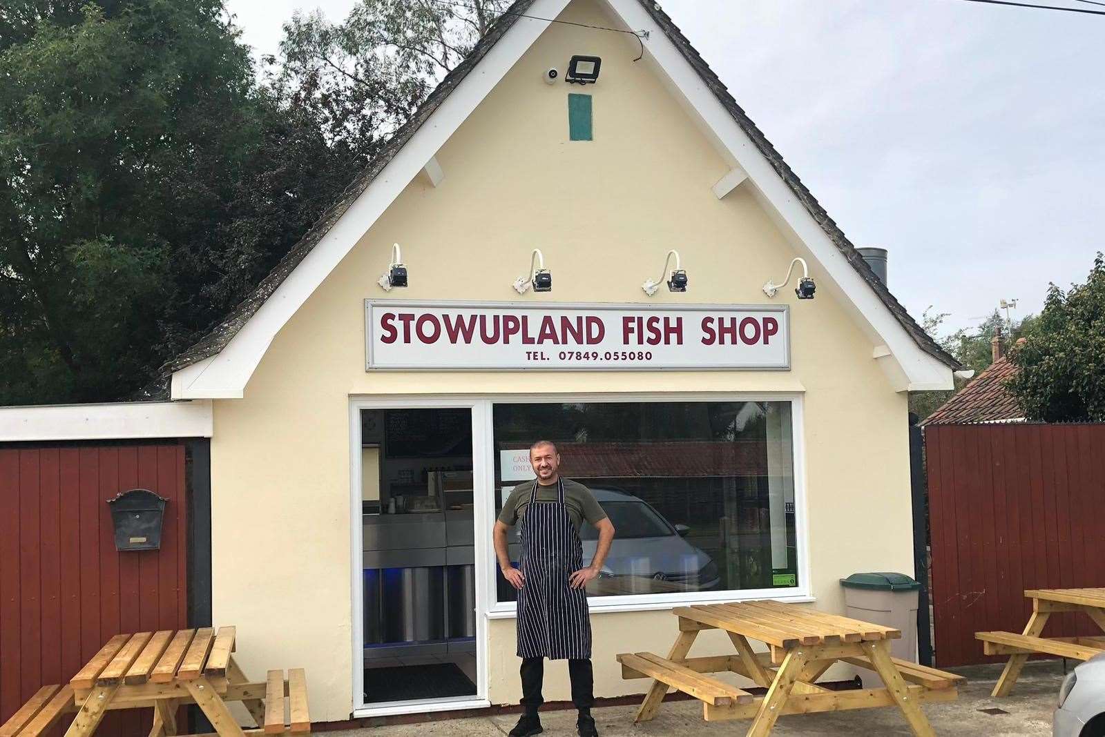 Ali Guzel, who runs Stowupland Fish and Chip Shop