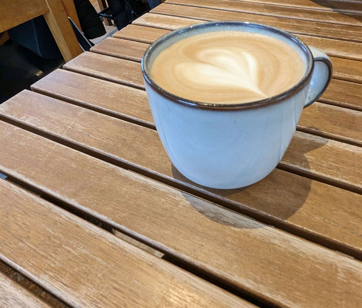 The love heart on top of my latte summed up what I felt about it. Picture: Suzanne Day