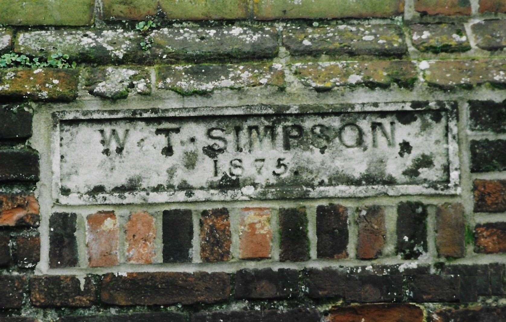 This plaque on a wall in the cattle market, was later moved into the arc