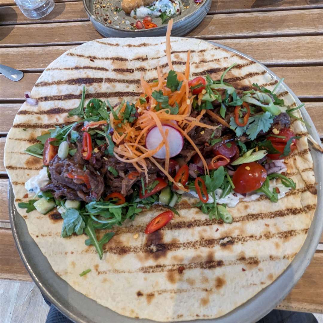 The gyro and halloumi fries we tried at the Lakehouse Cafe near Stowmarket. Picture: Suzanne Day