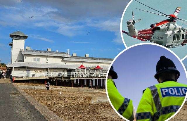 Emergency services were alerted to reports of a missing person near the Felixstowe Pier. Picture: Martyna Wiecha and iStock