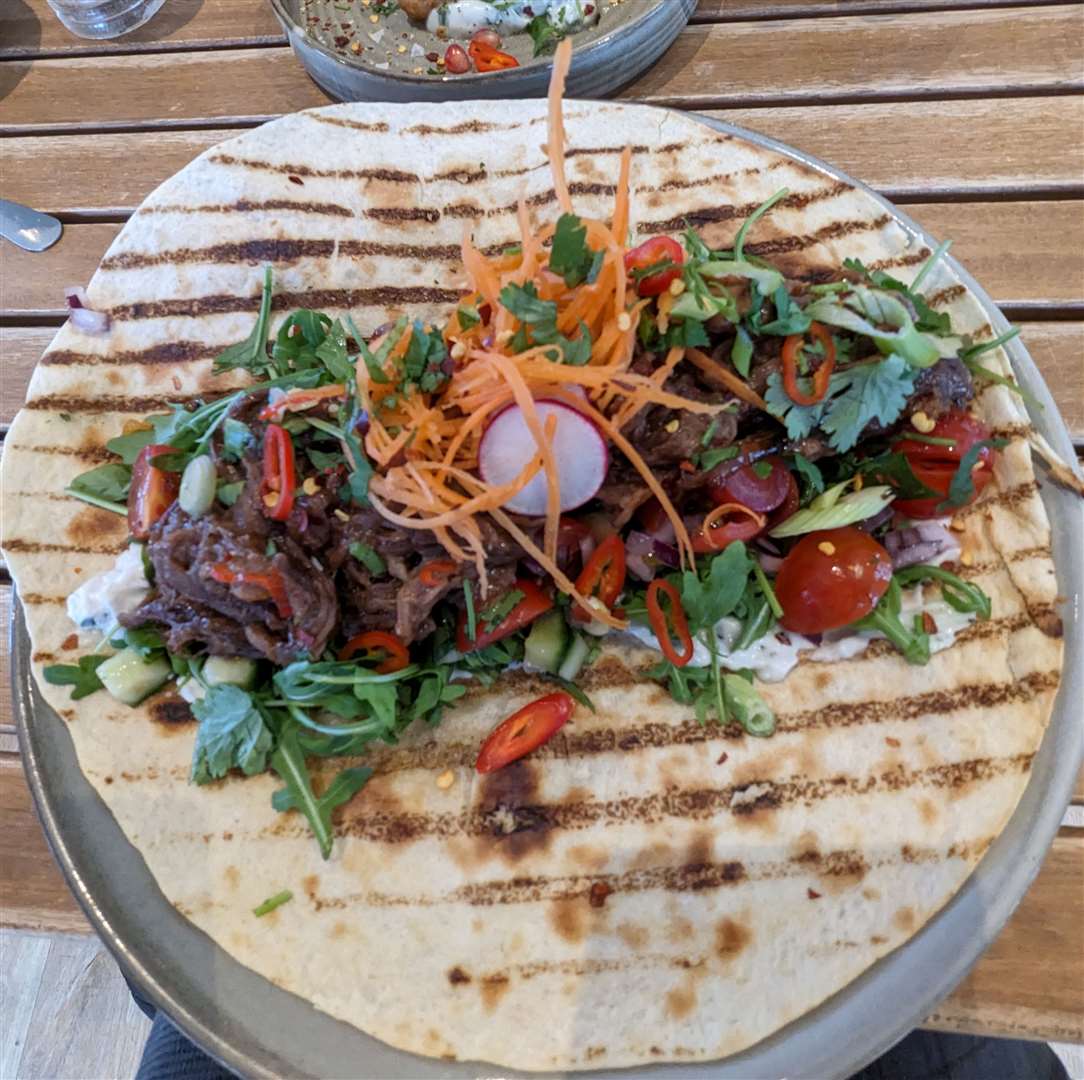 The gyro and halloumi fries we tried at the Lakehouse Café near Stowmarket. Picture: Suzanne Day