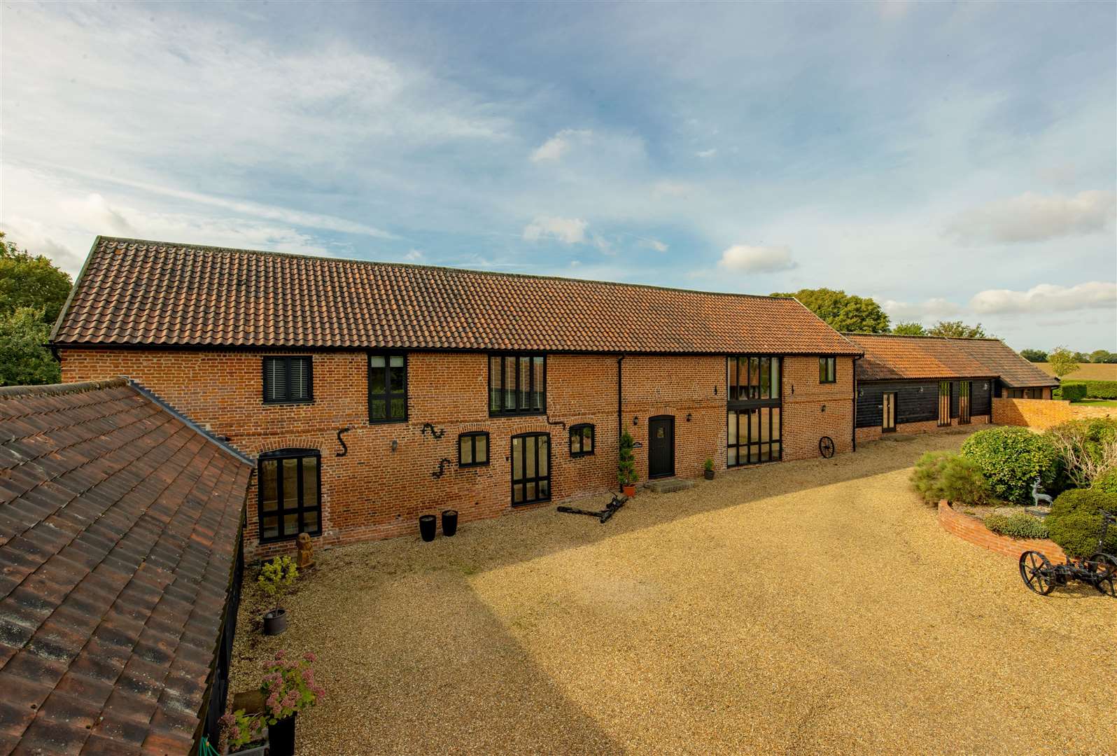 The property sits between Helions Bumpstead and Haverhill and is set in the backdrop of rolling farmland