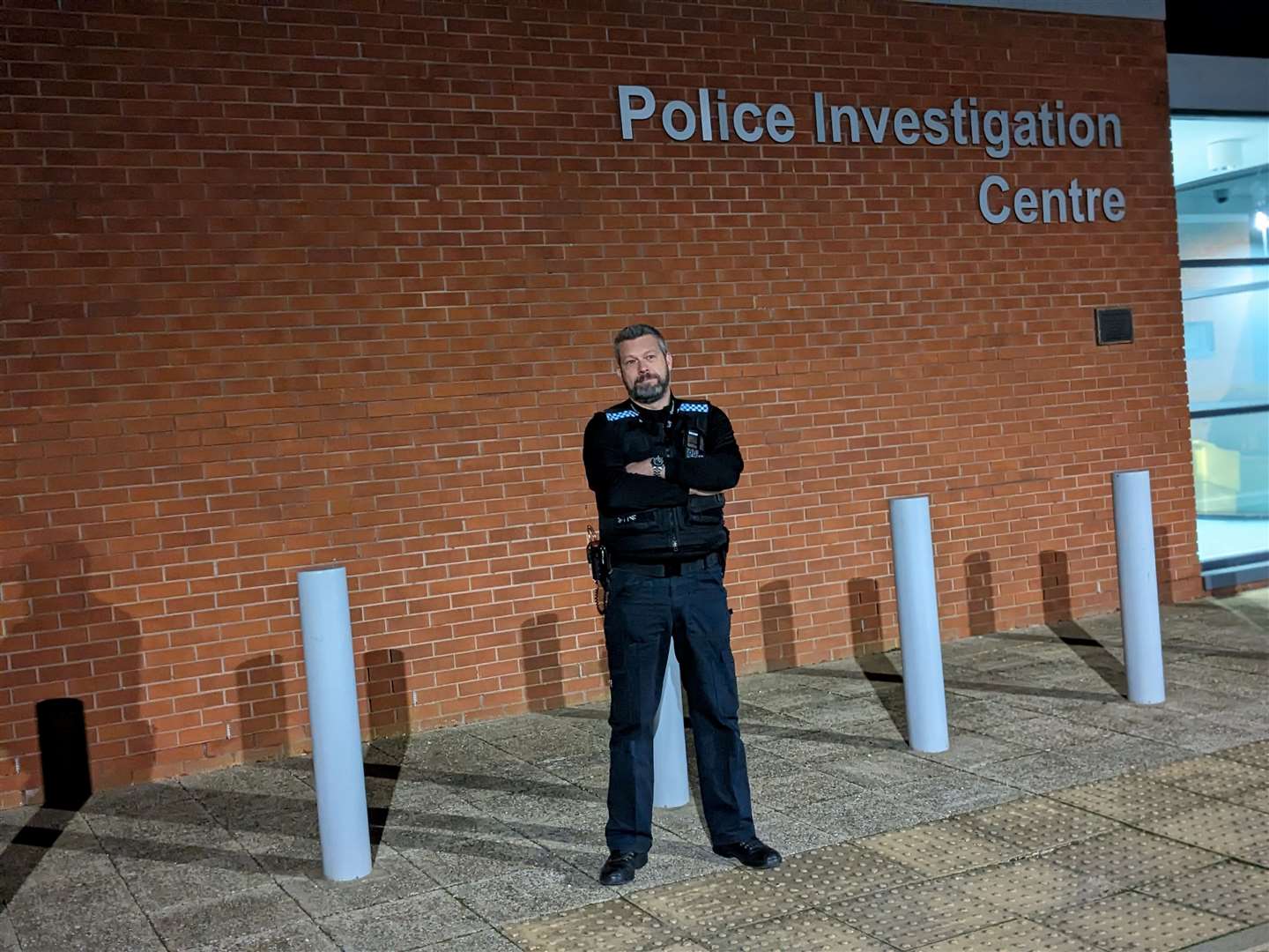 Inspector Andy Beeby outside the PIC in Bury St Edmunds. Picture: Suzanne Day