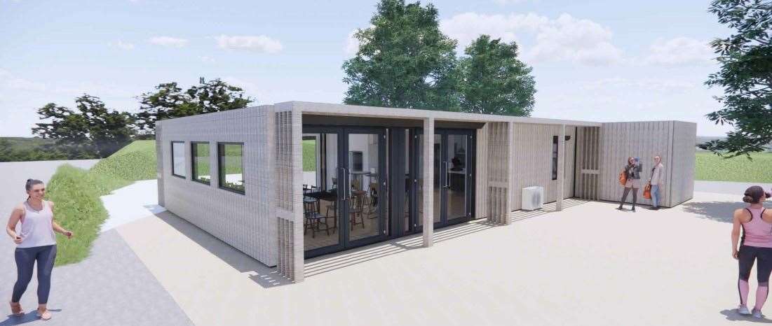 The community café will accommodate up to 50 customers, with both indoor and outdoor seating. Picture: Babergh District Council