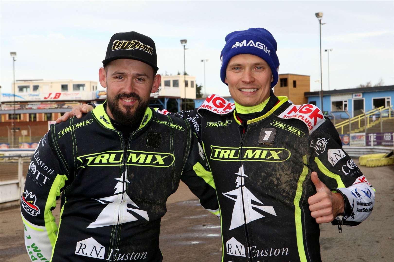 Danny King, left and Emil Sayfutdinov, will be hoping to down the Leicester Lions and keep Ipswich’s faint play-off hopes alive tomorrow night. Picture: Phil Hilton
