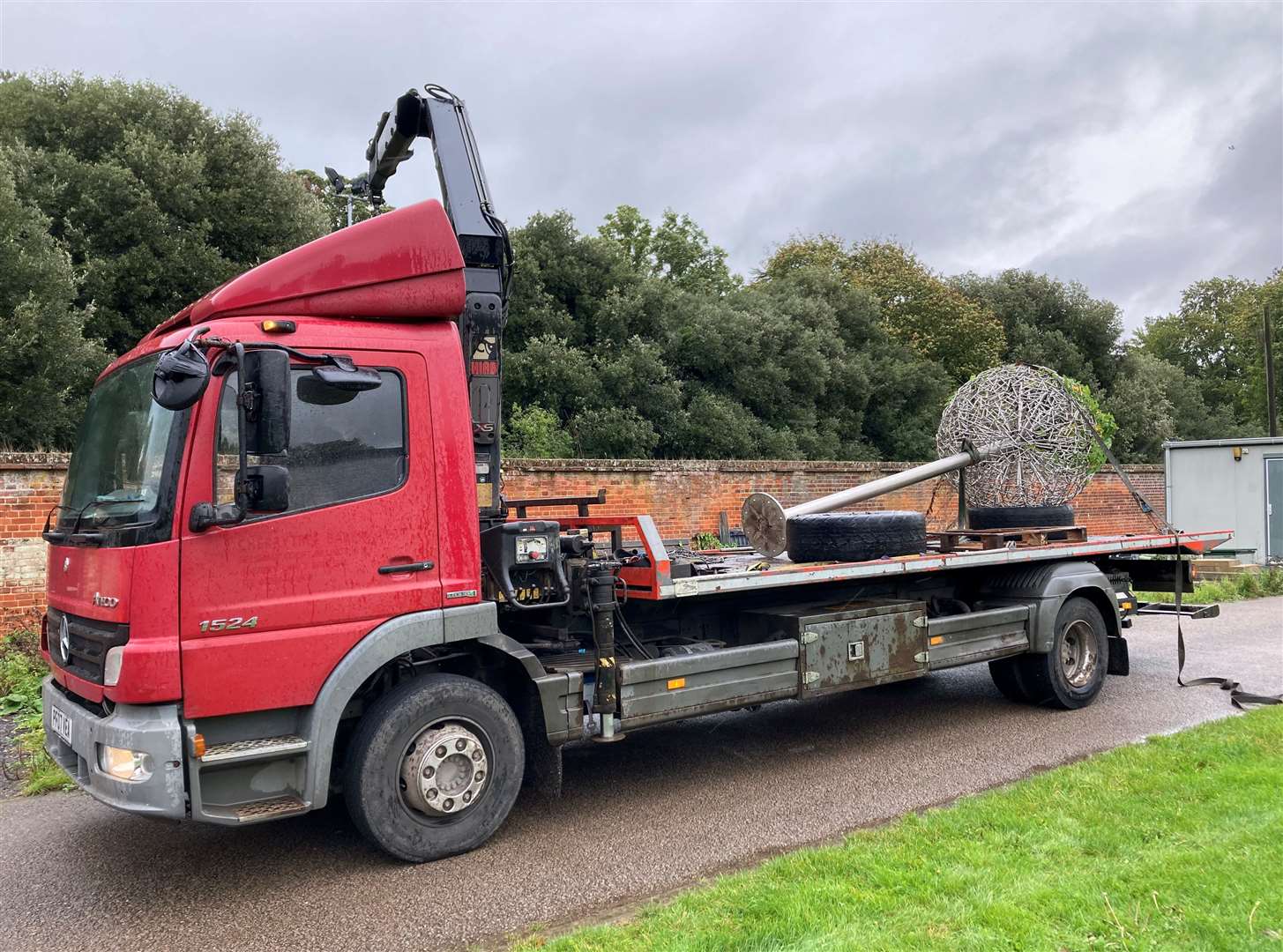 The metal trees were removed from Nowton Park in 2020. Picture: Camille Berriman