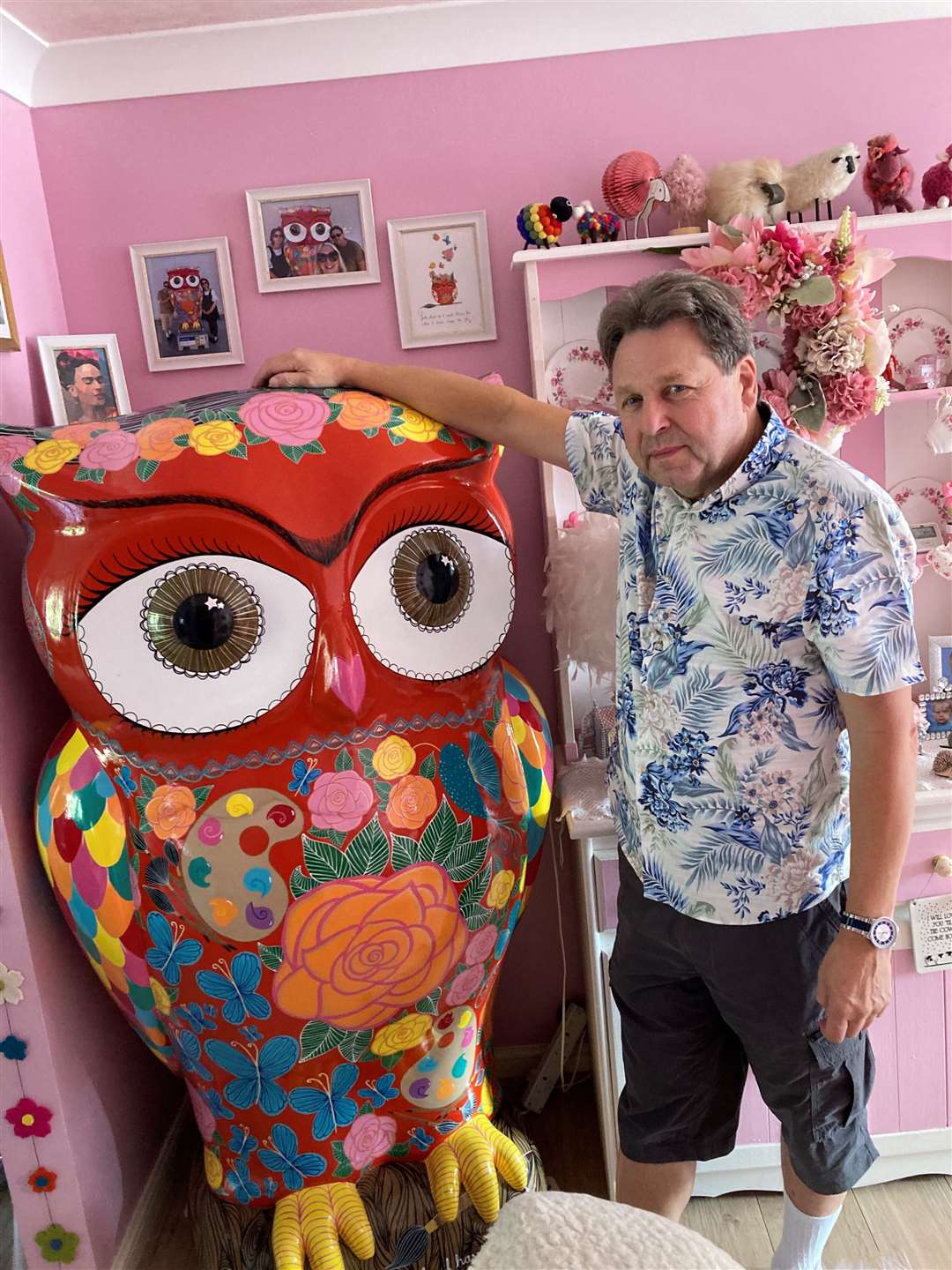 Robert Bates bought Frida K'Owl'o after the trail -- and it now sits in his home. Picture: St Elizabeth Hospice
