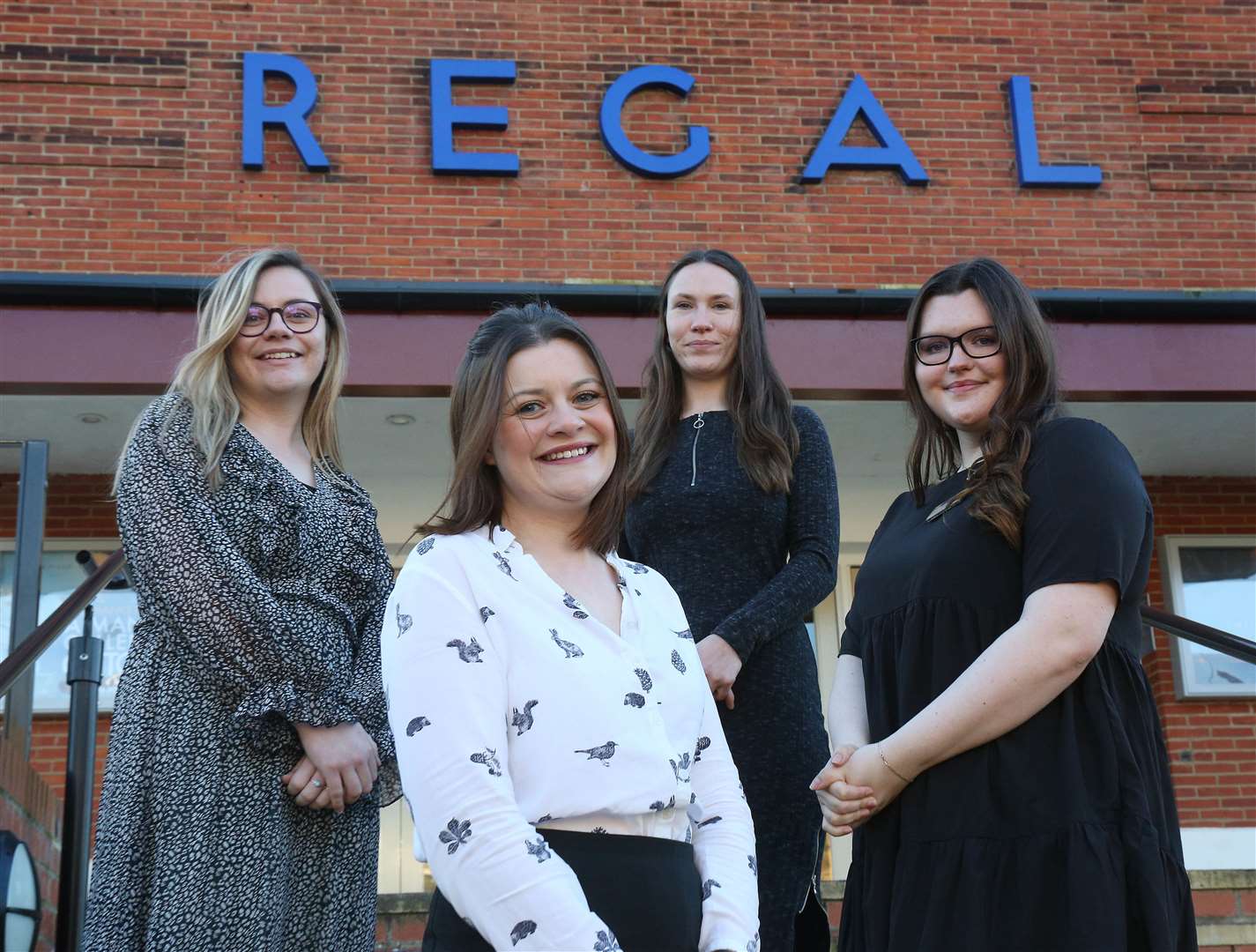 The female management team at The Regal Cinema in Stowmarket features Lucy King, Bethany Couch, Billie King and Lauren Bunce. Picture: Richard Marsham