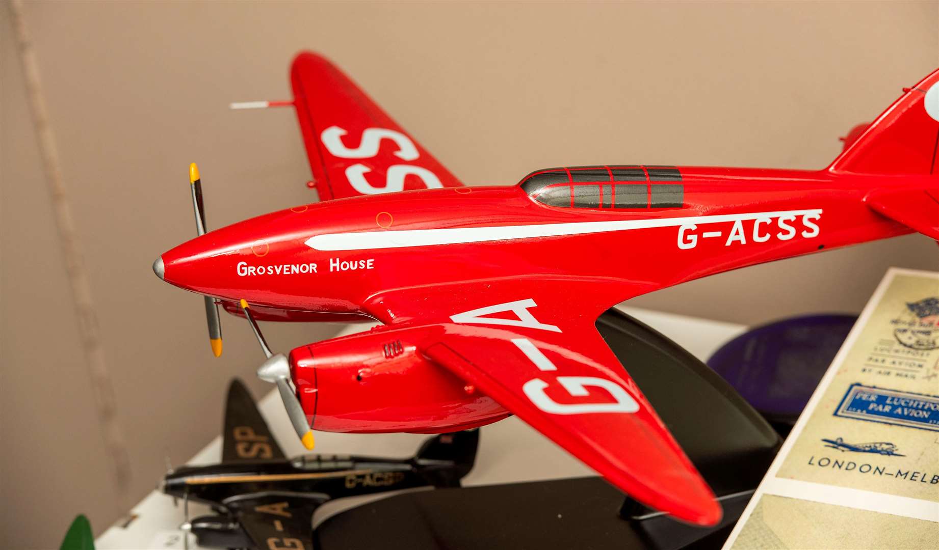 A model of the winning Comet Grosvenor House, at Mildenhall Museum. Picture by Mark Westley